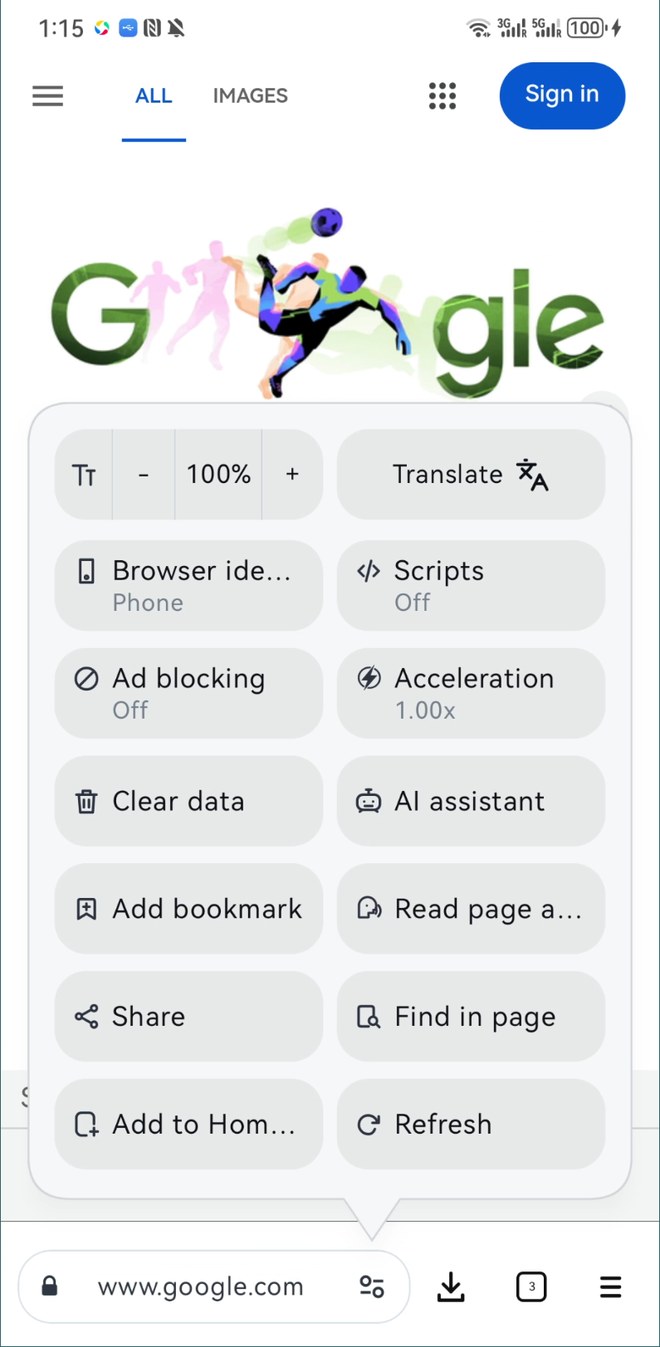 Zixia Browser quick tools