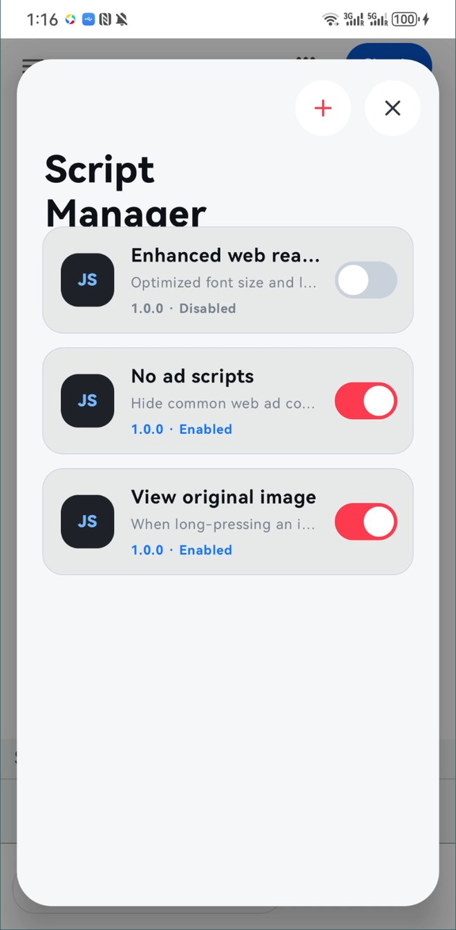Script manager